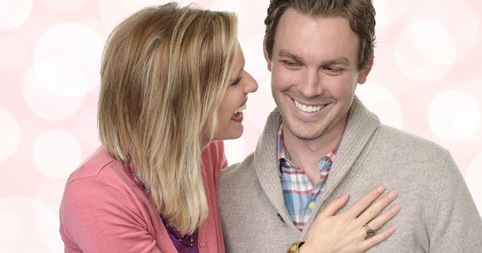 Smiling Husband and Wife