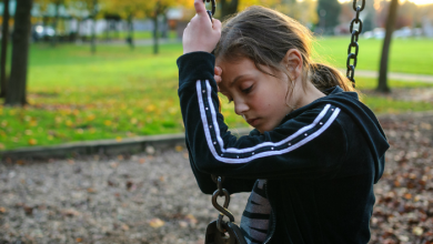 Young girl sitting on a swing: 3 things to do after you've lost your temper with your kids